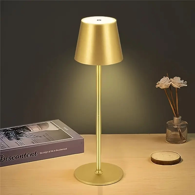 Lampe de Table LED à Commande Tactile Moderne & Rechargeable