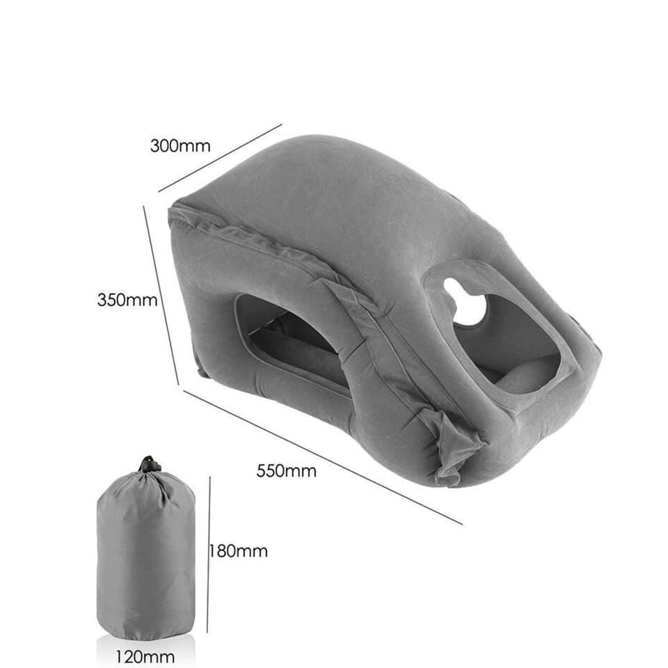 Oreiller de voyage et appui-tête gonflables confortables .