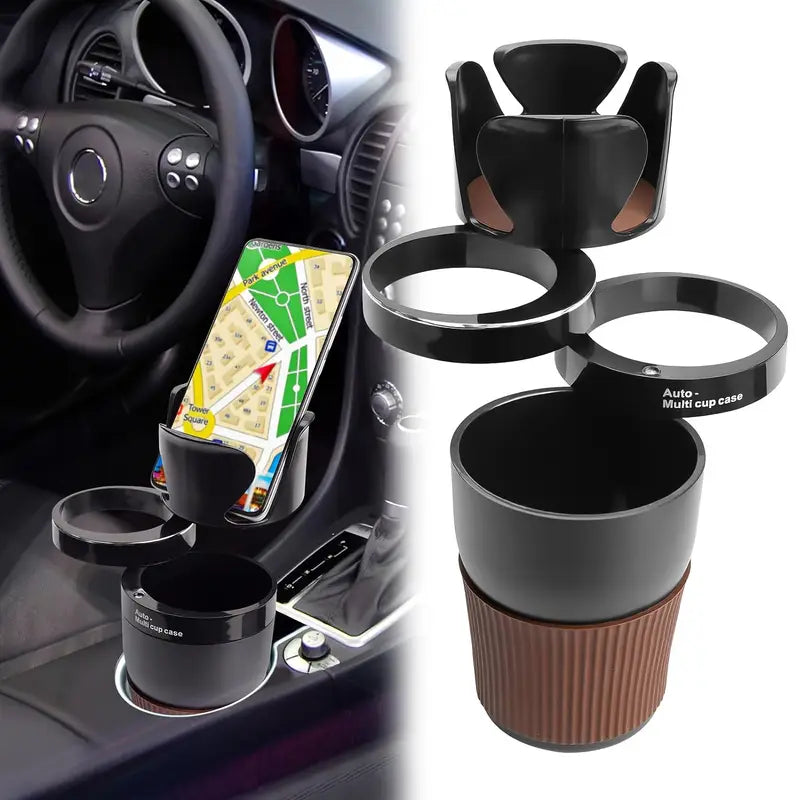Porté Gobelet Voiture portable pivoté à 360°