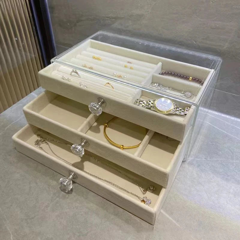 Organisateur de Bijoux en Acrylique pour Boucles d'Oreilles, Colliers et Accessoires