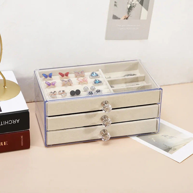 Organisateur de Bijoux en Acrylique pour Boucles d'Oreilles, Colliers et Accessoires