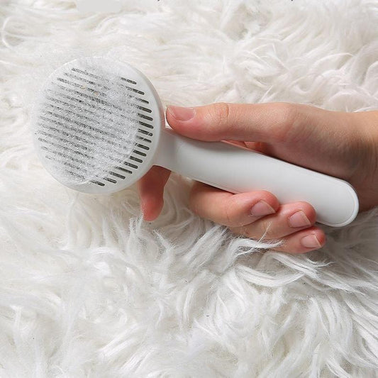 Brosse Lissante et Autonettoyante pour Chiens et Chats