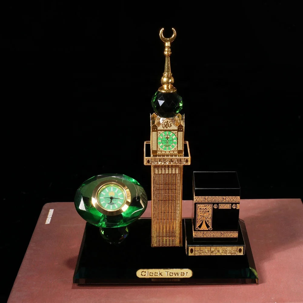 Maquette Décorative de la Mecque avec Horloge