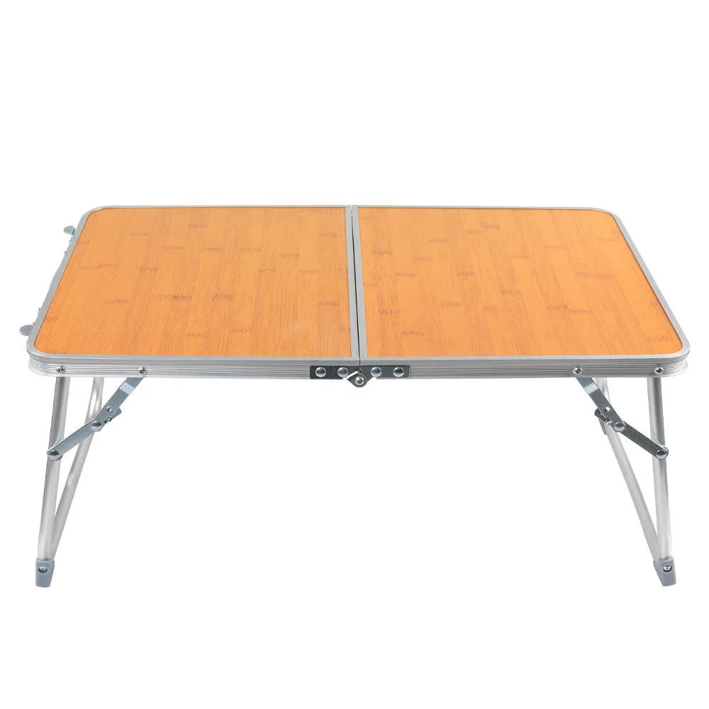 Table de Camping Pliable en Bambou
