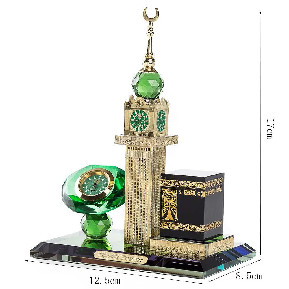 Maquette Décorative de la Mecque avec Horloge