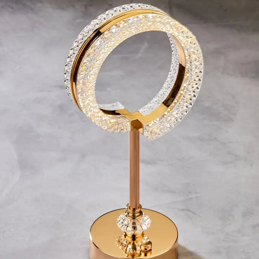 Lampe de Table en Cristal, Éclairage Élégant et Raffiné