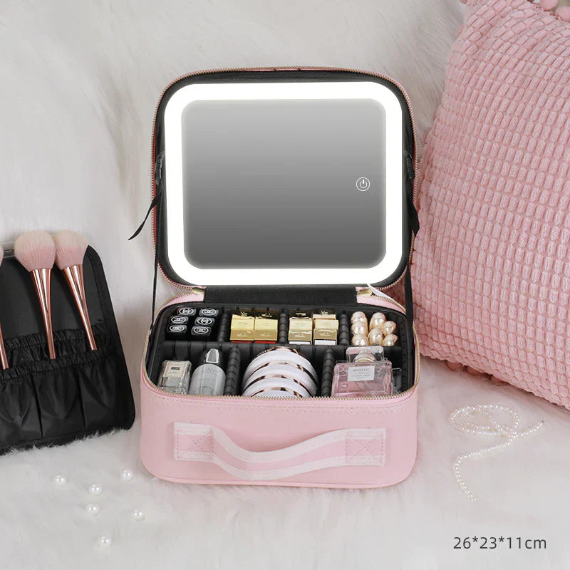 Sac Maquillage Voyage avec Miroir éclairé