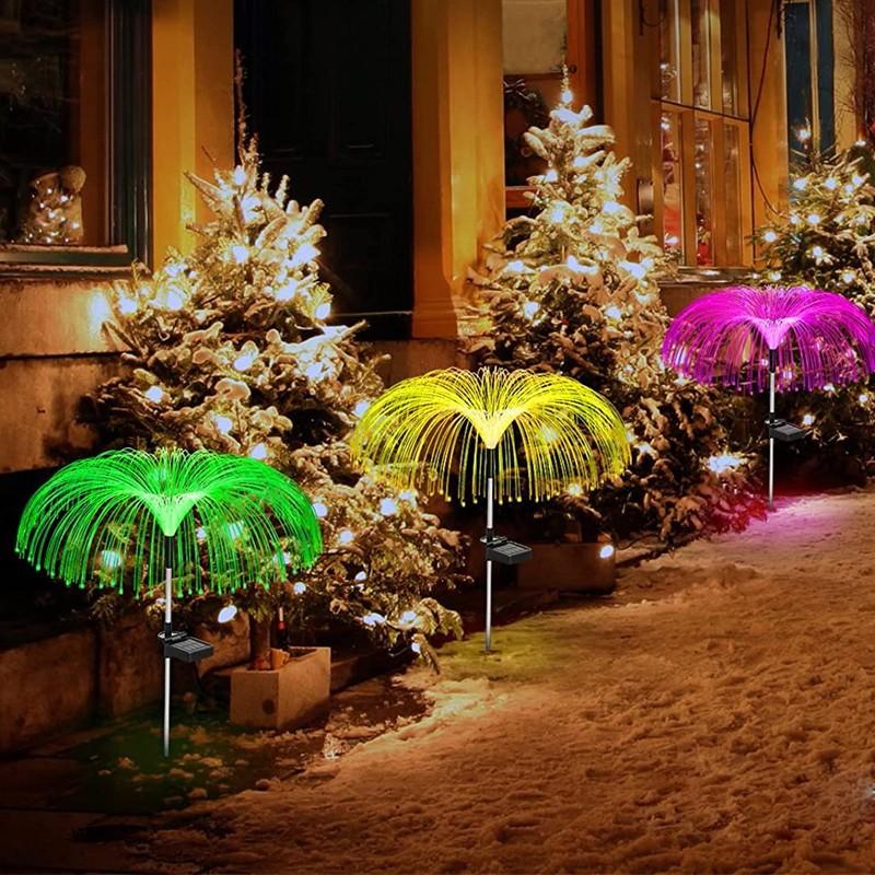 Lampes solaires de jardin forme de méduses