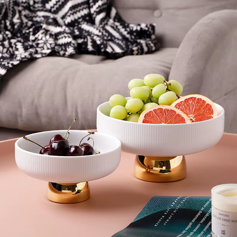Assiette à Pieds Hauts en Céramique