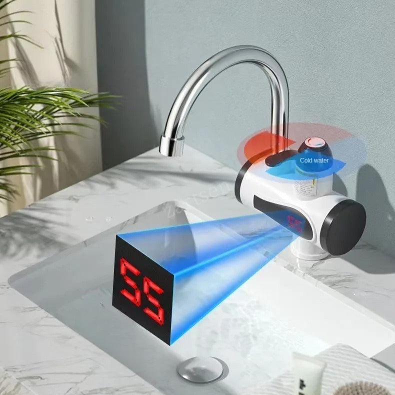Robinet Chauffe-Eau Électrique Instantané avec Affichage Numérique