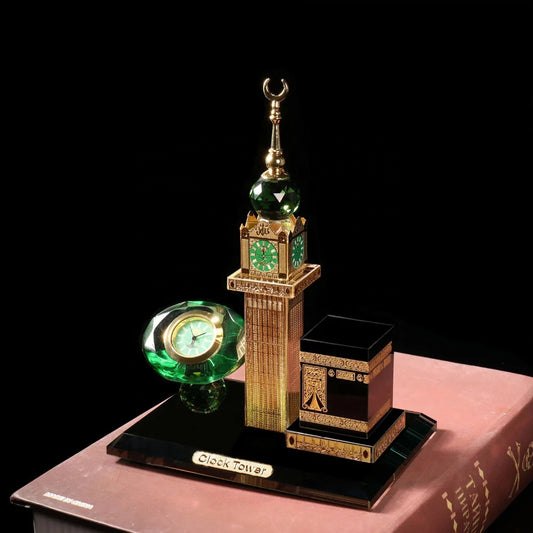 Maquette Décorative de la Mecque avec Horloge