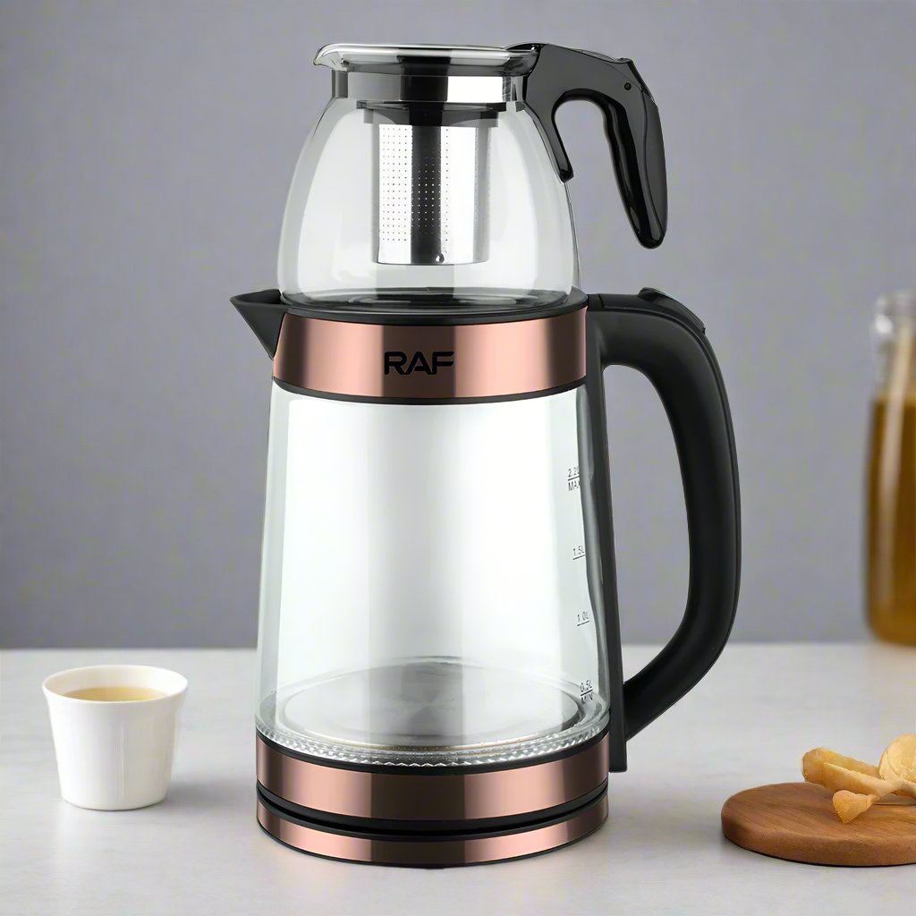 Bouilloire électrique en verre de 2,2 litres