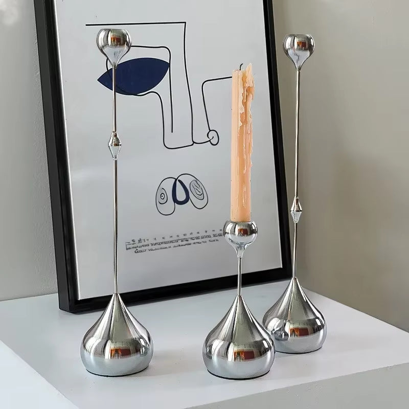 Bougeoir en Argent Élégant