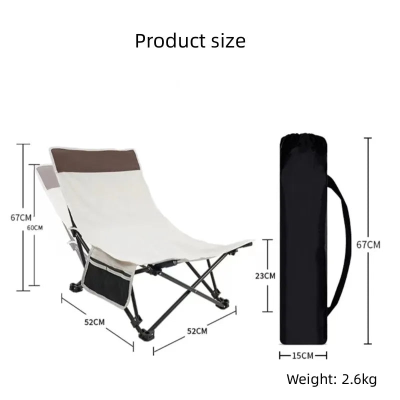 Chaise de Camping Pliable & Confortable