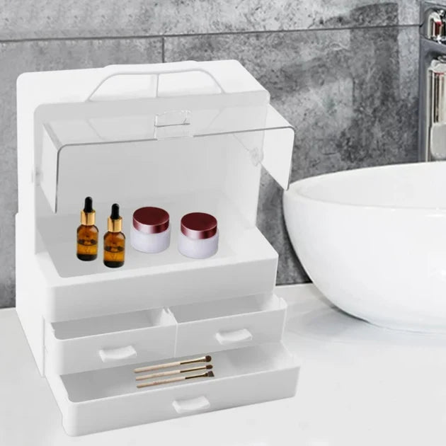 Organisateur de maquillage à 3 niveaux