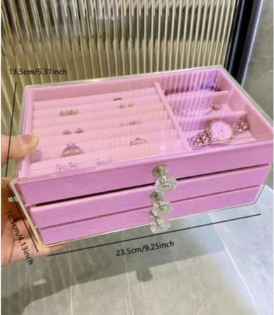 Organisateur de Bijoux en Acrylique pour Boucles d'Oreilles, Colliers et Accessoires