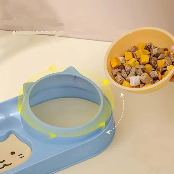 Distributeur d'Eau et de Nourriture pour Chien et Chat – 3 en 1