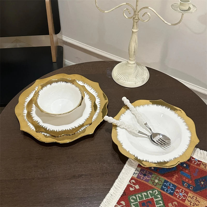 Service de Table 24 Pièces en Porcelaine
