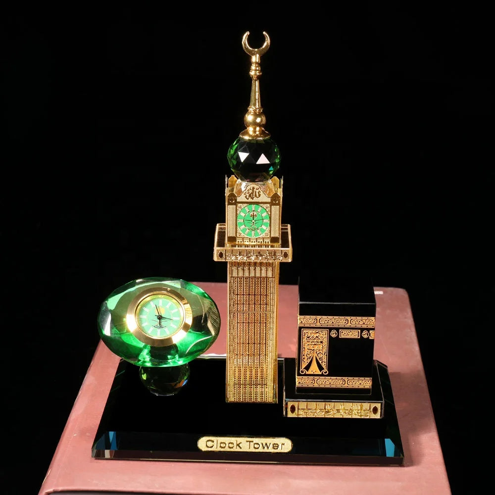 Maquette Décorative de la Mecque avec Horloge