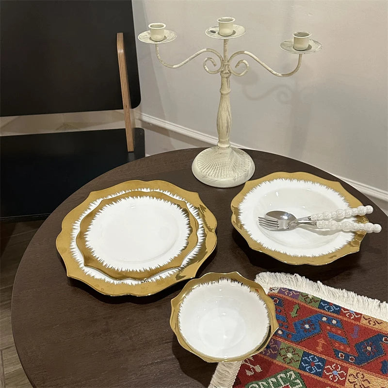 Service de Table 24 Pièces en Porcelaine