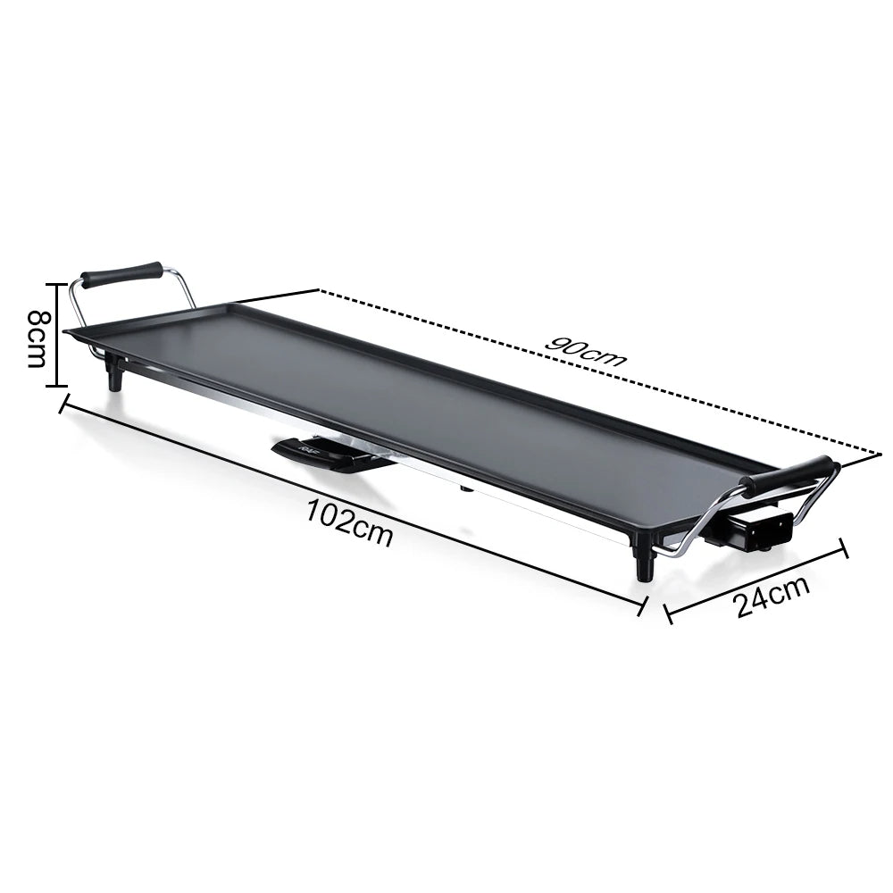 Grill Électrique 1800W, Revêtement Antiadhésif, Cuisson Sans Fumée