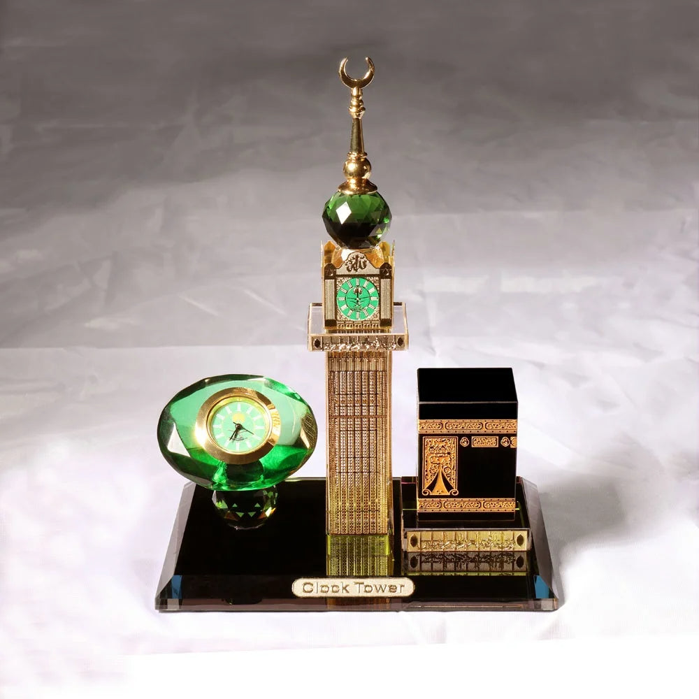 Maquette Décorative de la Mecque avec Horloge