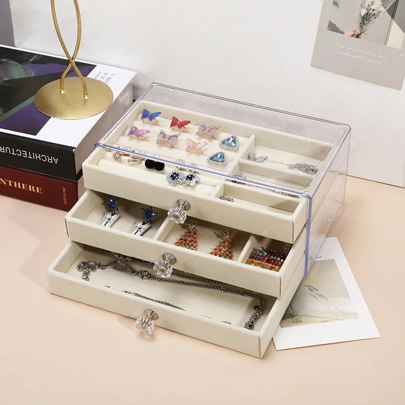 Organisateur de Bijoux en Acrylique pour Boucles d'Oreilles, Colliers et Accessoires