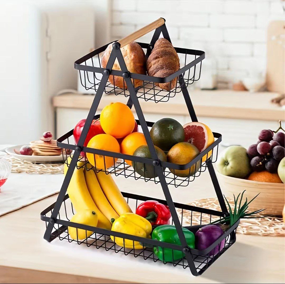 Étagère de rangement classique à 2/3 niveaux en métal