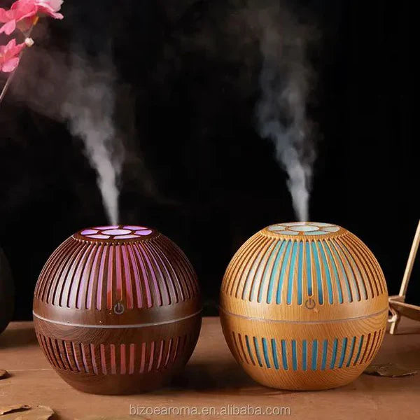 Humidificateur à ultrasons à brume fraîche en bois pour l'humidité de la pièce
