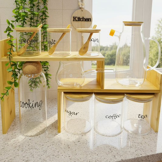 Ensemble de bocaux en verre