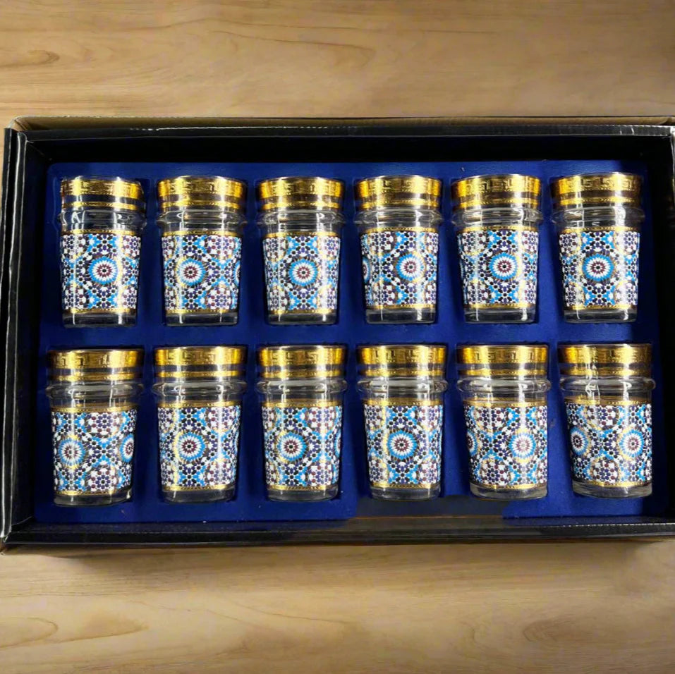 12 Verres à thé – Motif Zalija