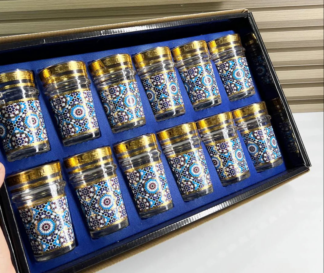 12 Verres à thé – Motif Zalija