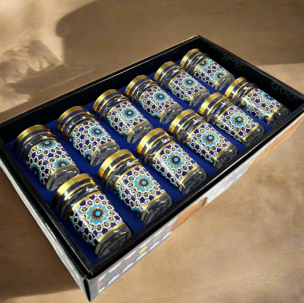 12 Verres à thé – Motif Zalija