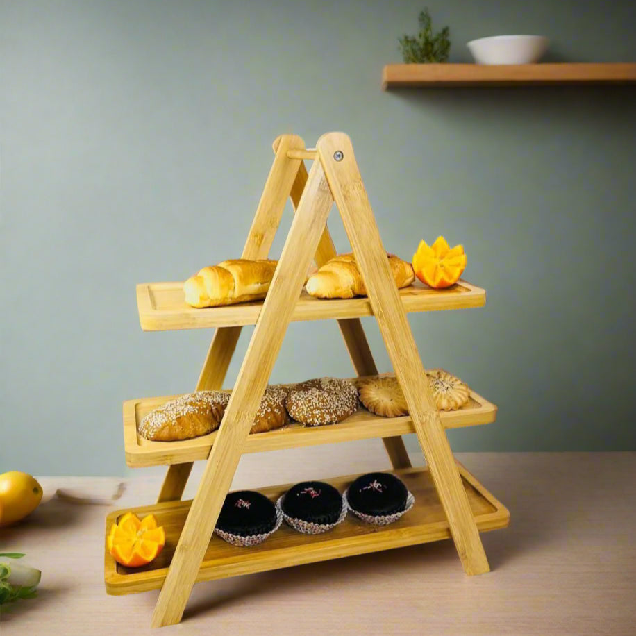 Multi-niveaux en Bambou Alimentaire