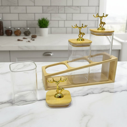 Ensemble de pots en verre