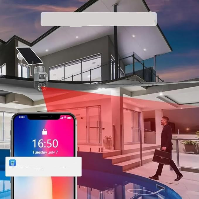 Caméra de Surveillance Solaire 4G/WiFi 360°