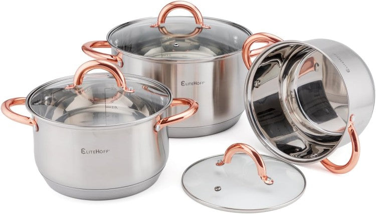 Ensemble de Casseroles Inox 7 Couches