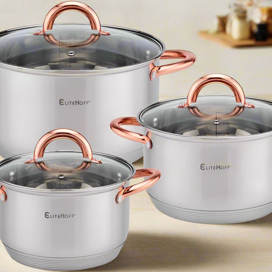 Ensemble de Casseroles Inox 7 Couches