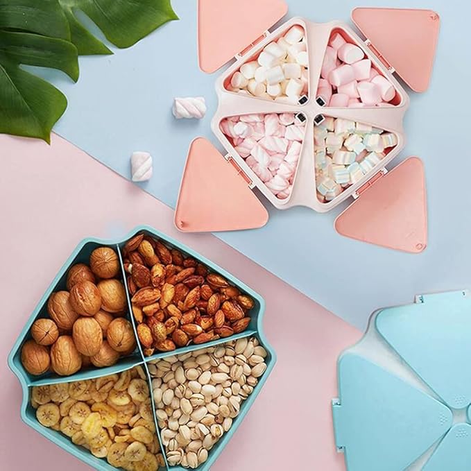 Assiette à Collation avec Couvercle à Pression