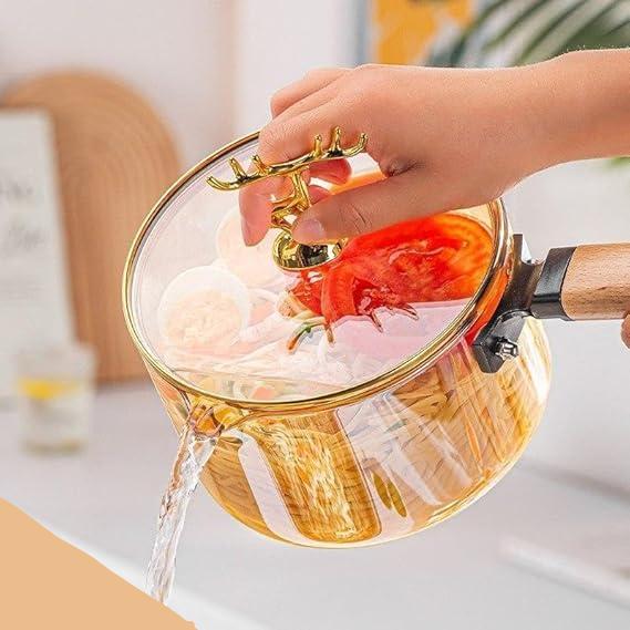Marmite en Verre Borosilicate : Ustensile de Cuisine Résistants à la Chaleur