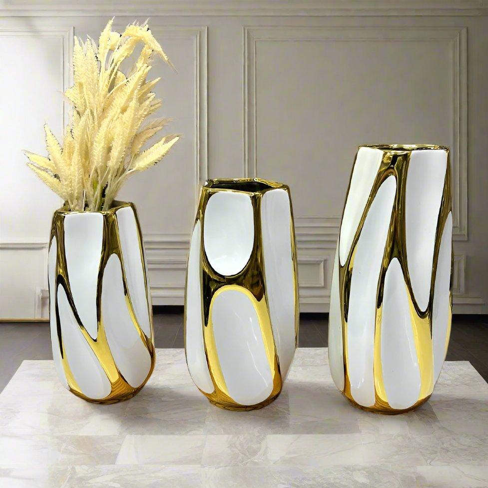 Vases décoratifs minimaliste pour le salon, 3pcs