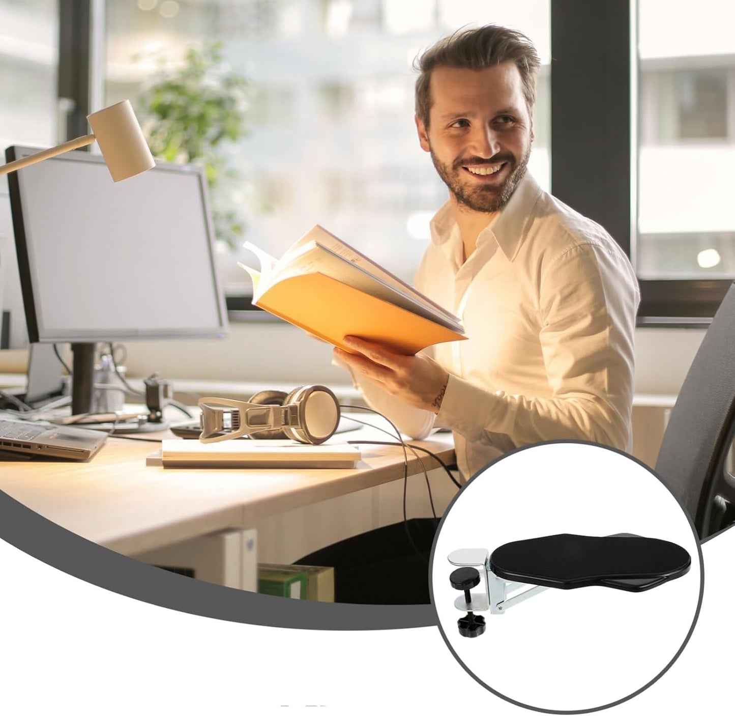Repose-bras de souris attachable