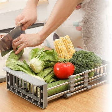 panier de vidange pour évier, plat de cuisine, multifonctionnel, pliant, panier de lavage des légumes