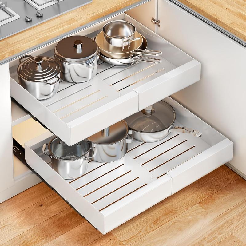 Organiseur de placard extensible avec tiroirs coulissants