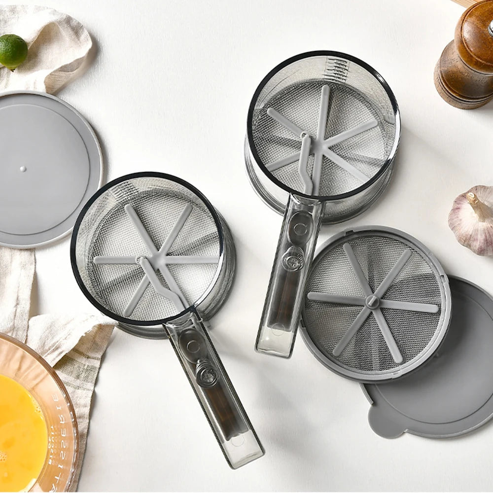 Tamis à Main pour Pâtisserie , Utilisation à Une Main, Grande Capacité et Polyvalent