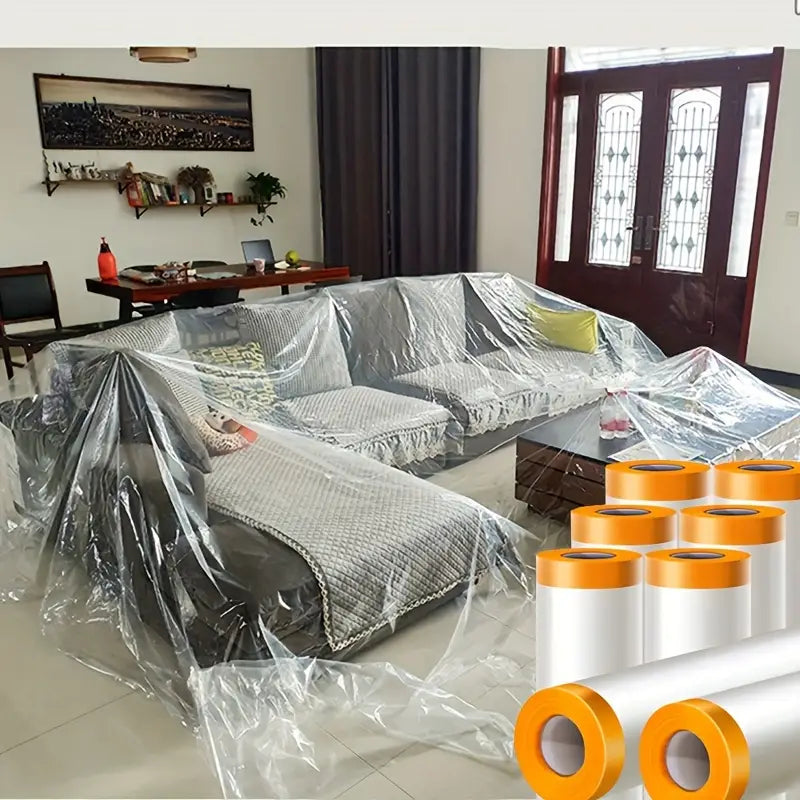 Housse de Protection avec Transparent ruban Étanche Adhésif Protection