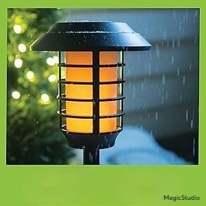 LED flamme solaire lumière jardin pelouse lumière
