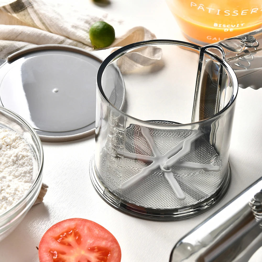 Tamis à Main pour Pâtisserie , Utilisation à Une Main, Grande Capacité et Polyvalent