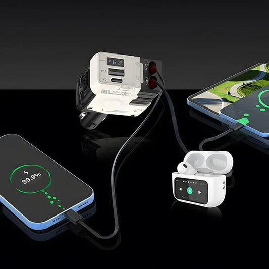 Câble de charge télescopique filaire 4 en 1 Charge rapide