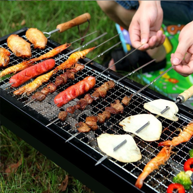 Barbecue portable multifonction sans fumée pliable au charbon de bois
